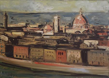 Quadro di Emanuele Cappello Firenze - olio tela 